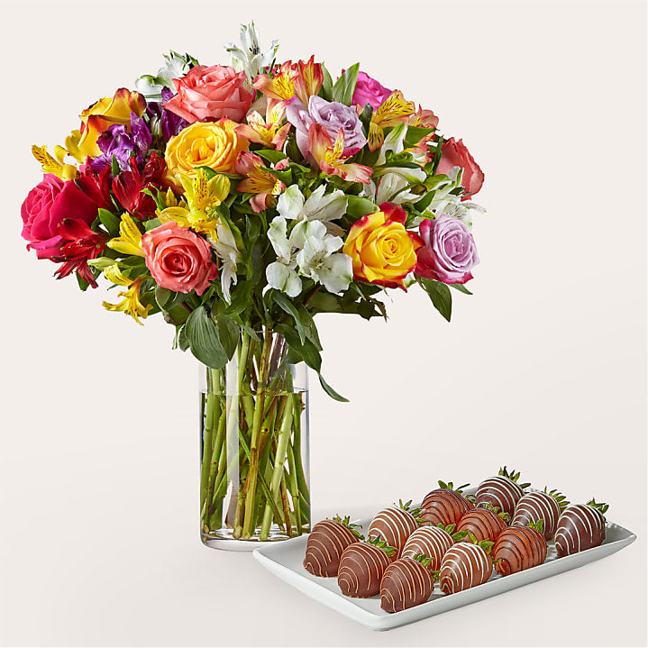 product image for Smiles & Sunshine Bouquet and Berry Bundle